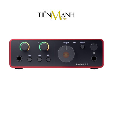 Focusrite Solo Gen 4 Sound Card Âm Thanh Scarlett - Focus USB Audio SoundCard Gen4 Hàng Chính Hãng