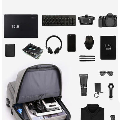 Balo Laptop Chống Sốc, Cặp Đựng Máy Tính Cá Nhân Đi Học, Đi Làm, Đi Chơi Có Cổng Sạc, Chống Thấm Nước 