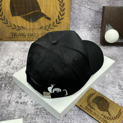 Nón kết, mũ lưỡi trai con gà phối vải kaki thời trang nam nữ cao cấp