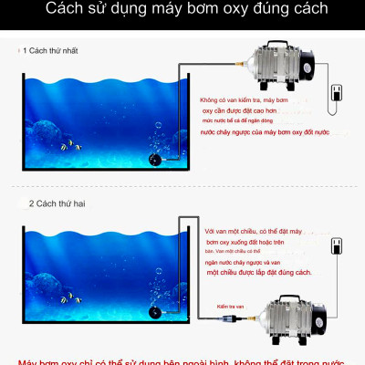 Máy sục oxi bể cá 25w - máy sủi cá cao cấp
