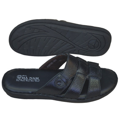 Dép Nam Quai Ngang TiTi ĐÔ Da Bò Thật Cao Cấp DNA2119