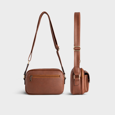 Túi Lata ( Thời trang nam dáng ngang - Túi đeo chéo da TN26 )