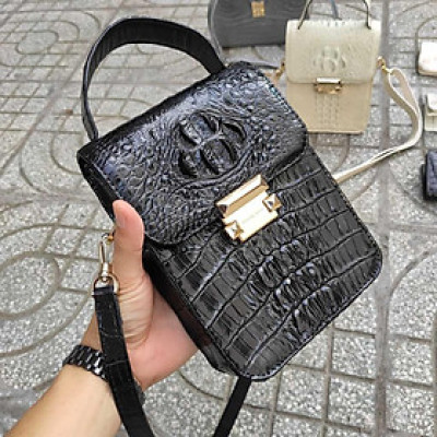 Túi chữ nhật Da cá sấu. Thiết kế đơn giản cho khách thích đổi kiểu!