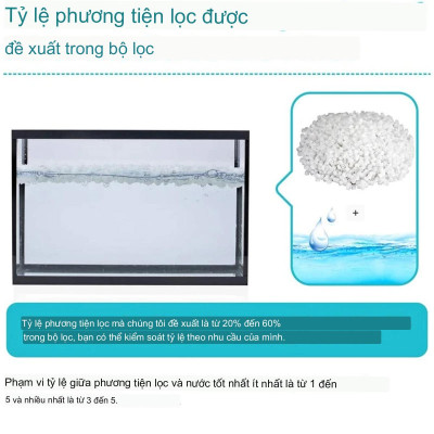 650GR Hạt Kaldnes LOẠI TO vật liệu lọc nước bể cá, tạo oxy hồ thủy sinh cao cấp