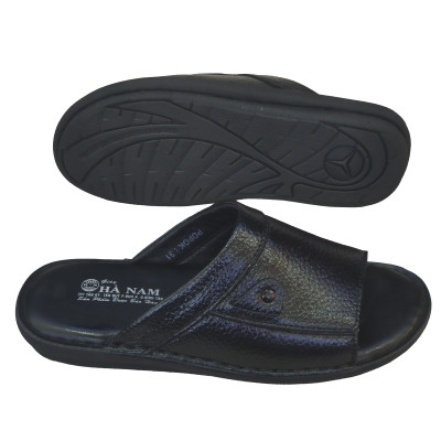 Dép Nam Quai Ngang HÀ NAM Da Bò Thật Cao Cấp DNA2124