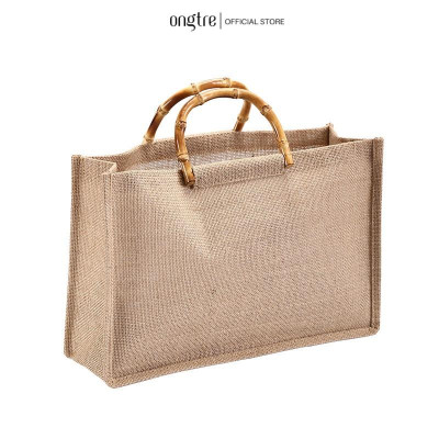Túi đay quai tre hình trụ đứng ONGTRE kiểu dáng vintage - Thân thiện với môi trường