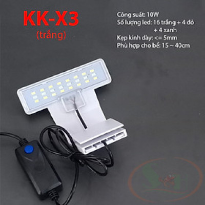 Đèn led kẹp KaoKui X3 Ultrathin Clamping Light mini bể cá tép thủy sinh