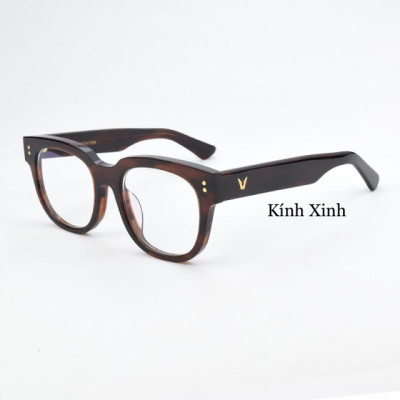 Gọng Kính, Kính Mắt vuông unisex Nhựa Acetate + Tặng Fullbox phụ kiện cao cấp