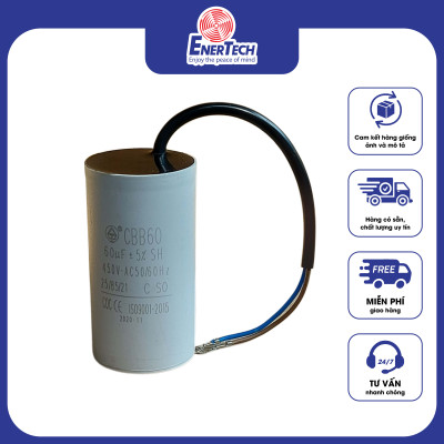 Tụ điện motor Enertech 60mF, 70mF, 80mF