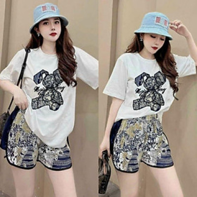 Bộ đùi bigsize nữ hình cái nơ siêu xinh, sét bộ đi chơi thể thao, bộ đồ mặc nhà mẫu mới đẹp