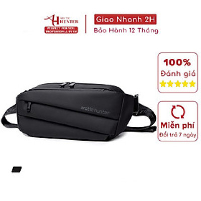 Túi đeo hông, đeo ngực Arctic Hunter YB00029 chất liệu Oxford chống thấm nước, nhiều ngăn đa năng, phù hợp chạy bộ