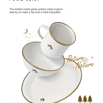 Bát, đĩa, cốc tráng men NatureHike CNK2300CW013