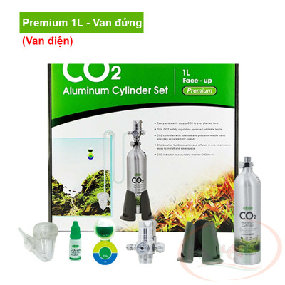 Bộ kit Ista Co2 Cylinder Set 1L combo test dây sủi co2 bể thủy sinh mini nano