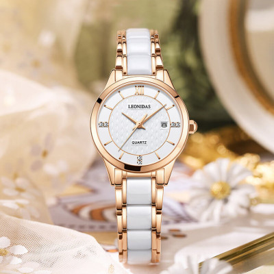 Đồng hồ nữ chính hãng LEONIDAS LD80126-1 Kính sapphire ,chống xước ,Chống nước 30m ,Bh 24 tháng,Máy điện tử(Pin)