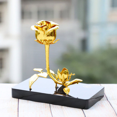 Quà tặng Sếp nữ cao cấp: Bông hoa hồng doanh nhân mạ vàng 