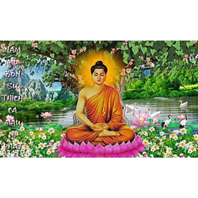 TRANH DÁN TƯỜNG 3D PHẬT - TRANH DÁN BÀN THỜ PHẬT