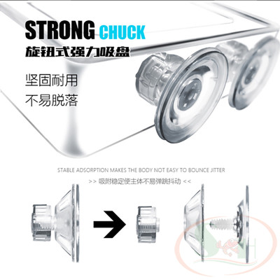 Khay trụ acrylic hít kẹp giữ thức ăn nổi cho cá ăn tầng mặt