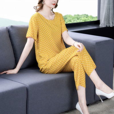 Đồ bộ trung niên Cao Cấp tặng bà tặng mẹ, chất liệu vải mát, form rộng thoải mái, sang trọng quý phái NeSa Shop