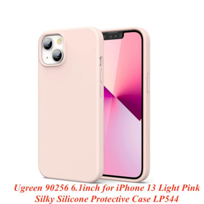 Ugreen UG90256LP544TK 6.1 inch màu hồng nhạt Ốp Lưng dành cho cho iPhone 13 bằng Silicone - HÀNG CHÍNH HÃNG