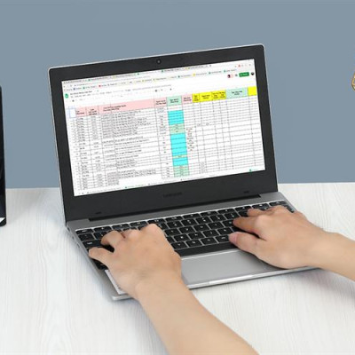 Máy Tính Xách Tay Laptop Samsung Galaxy Chromebook Go XE310XDA N4500/4GB/32GB/ChromeOS - Hàng Chính Hãng