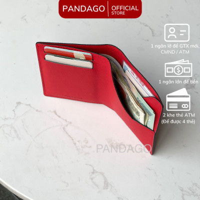 Ví cầm tay mini PANDAGO MiniBly dáng đứng cao cấp cute da thật dễ thương nhỏ gọn bỏ túi thời trang
