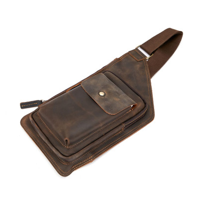 Túi đeo chéo nam DA BÒ THẬT – BEE GEE DCN9400