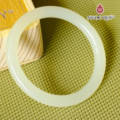 Vòng ngọc canxit A màu vàng chanh nhạt - Ngọc Quý Gemstones