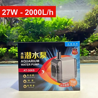 Máy bơm nước Atman AT 306S 27W 2000L/Hr cho hồ cá cảnh mini siêu bền, Bảo hành uy tín