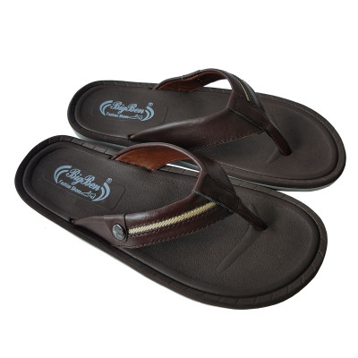 Dép Xỏ Ngón Nam BIGGBEN Da Bò Thật DK05