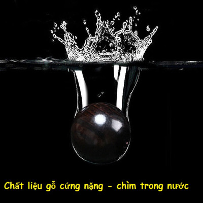 Chuỗi hạt niệm phật loại lớn, gỗ mun sừng châu phi, dùng để niệm phật, treo trong xe ô tô, KÈM TÚI NHUNG BỒNG LAI