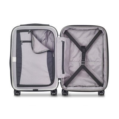 Vali kéo Titanium DELSEY - PHÁP: Được làm từ vật liệu polycarbonate nhẹ và bền, vẻ ngoài tinh tế với lớp sơn mờ để hạn chế tối đa trầy xước Khóa số TSA an toàn tiêu chuẩn Hoa Kỳ Nội thất tổ chức phong phú, đa năng