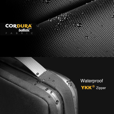 TÚI ĐEO CHÉO TOMTOC H14 (USA) URBAN SHOULDER BAGS DÀNH CHO MACBOOK, LAPTOP, ULTRABOOK 13.3″ BLACK - Hàng chính hãng