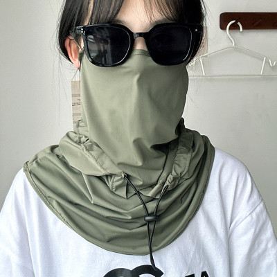 Mũ che toàn mặt bằng lụa chống nắng, chống tia cực tím xịn xò cho cả nam và nữ