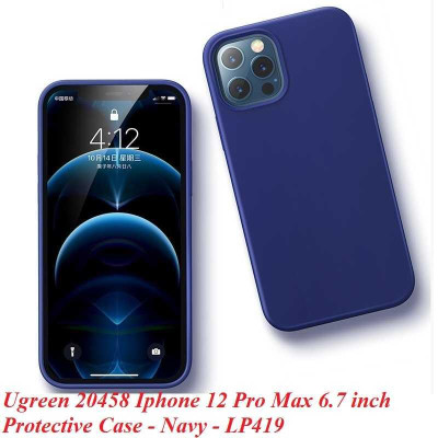 Ugreen UG20458LP417TK Iphone 12 Pro Max 6.7inch Màu xanh Navy Ốp Lưng điện thoại Silicone - HÀNG CHÍNH HÃNG