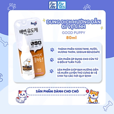 Dung Dịch Hướng Dẫn Đi Vệ Sinh Dành Cho Chó Mèo Forcans 80ml