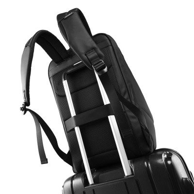 Balo laptop 15” KINGBAG ZELOS thời trang, tích hợp cổng USB đa dụng, vải trượt nước, màu đen - Hàng chính hãng