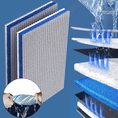 Bông Lọc Bể Cá 8D | 8 Lớp Lọc Nước Siêu Sạch, Hiệu Quả Gấp Đôi