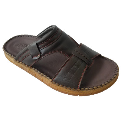 Dép Nam Quai Ngang Đế Doctor BIGGBEN Da Bò Thật DN337