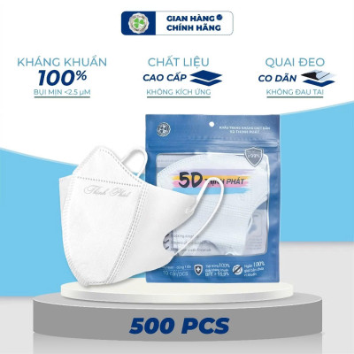 [Combo 100 Cái] Khẩu Trang 5D Cao Cấp 3 Lớp Kháng Khuẩn, An Toàn Và Tiện Lợi - HÀNG CHÍNH HÃNG MINIIN