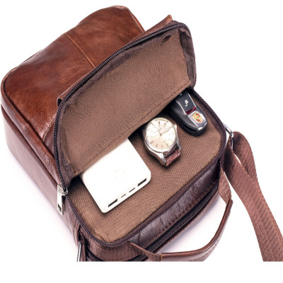 Túi đeo chéo nam DA BÒ THẬT – BEE GEE DCN9398