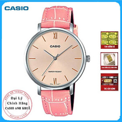 Đồng hồ Casio nữ dây da LTP-VT01L-4BUDF (34mm)