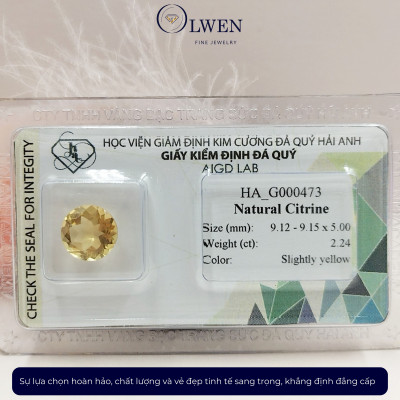 Viên đá thạch anh vàng (Citrine) thiên nhiên_HA-G000473
