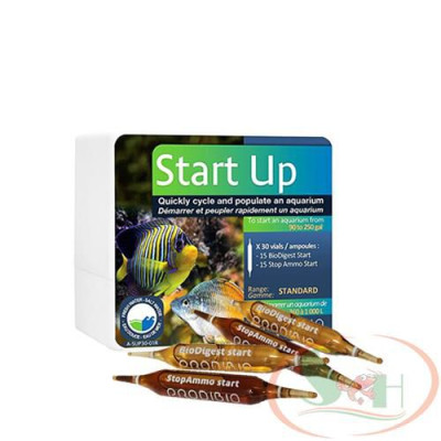Hỗn hợp vi sinh khử độc Prodibio Start Up xử lý nước cặp biodigest stop ammo setup bể mới