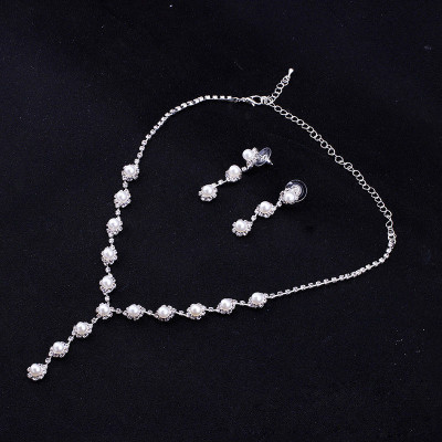 Bộ trang sức cô dâu chuỗi ngọc trai