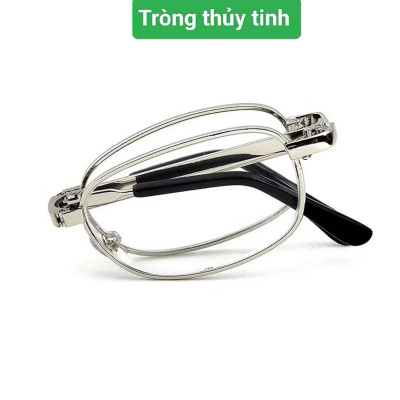 Kính lão gọng gập tiện lợi tròng thủy tinh