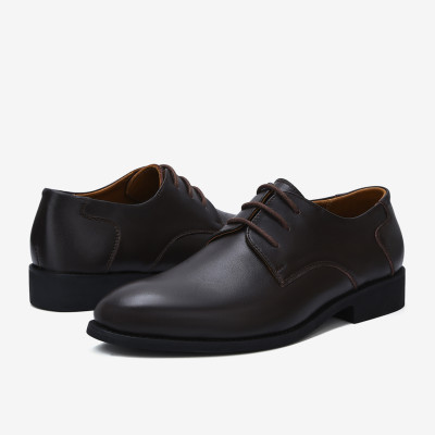 Giày tây nam Derby Đông Hải da bò cao  cấp thiết kế cột dây thanh lịch đế cao su  3cm chắc chắn - G01A7