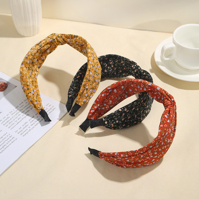 Bờm bản to vintage vải không nhăn cao cấp