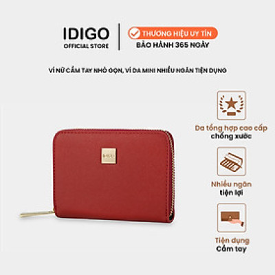 Ví nữ cầm tay dáng ngắn, ví da mini nhiều ngăn tiện dụng IDIGO FW2-2013