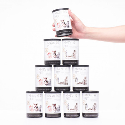 Pate Hỗn Hợp Gà King’s Pet lon 380g thức ăn cho chó mèo