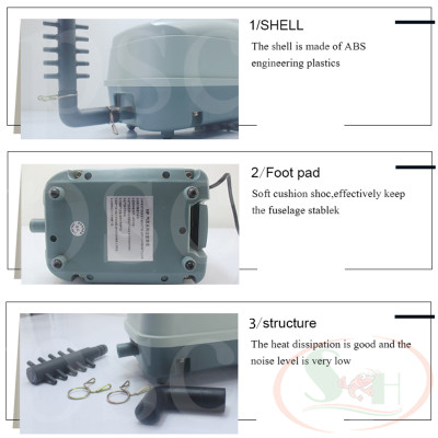 Máy sủi oxy Atman HP 4000, 8000, 12000, 16000 nhiều vòi sục khí công suất lớn bể cá tép thủy sản